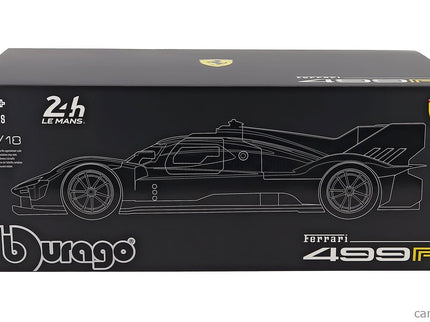 Ferrari 499P 3.0L Turbo V6 Team AF Corse N°83 Víťaz 24h Le Mans 2025 Robert Kubica - Phil Hanson - Yifei YE 1:18 Bburago žltá červená