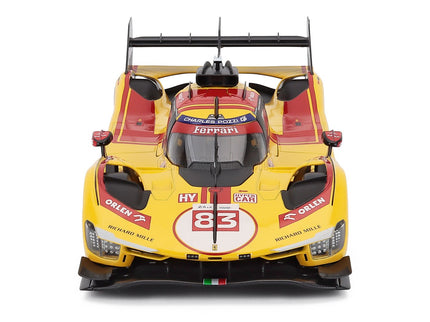 Ferrari 499P 3.0L Turbo V6 Team AF Corse N°83 Víťaz 24h Le Mans 2025 Robert Kubica - Phil Hanson - Yifei YE 1:18 Bburago žltá červená