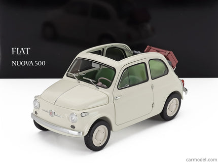 Fiat Nuova 500 Open Roof 1957 1:18 Kyosho biela
