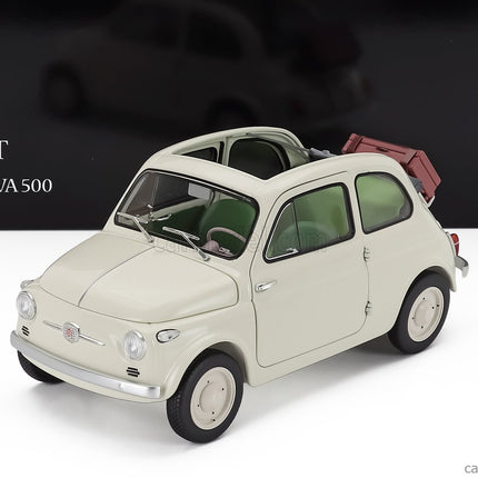 Fiat Nuova 500 Open Roof 1957 1:18 Kyosho biela