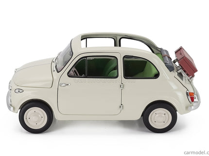 Fiat Nuova 500 Open Roof 1957 1:18 Kyosho biela