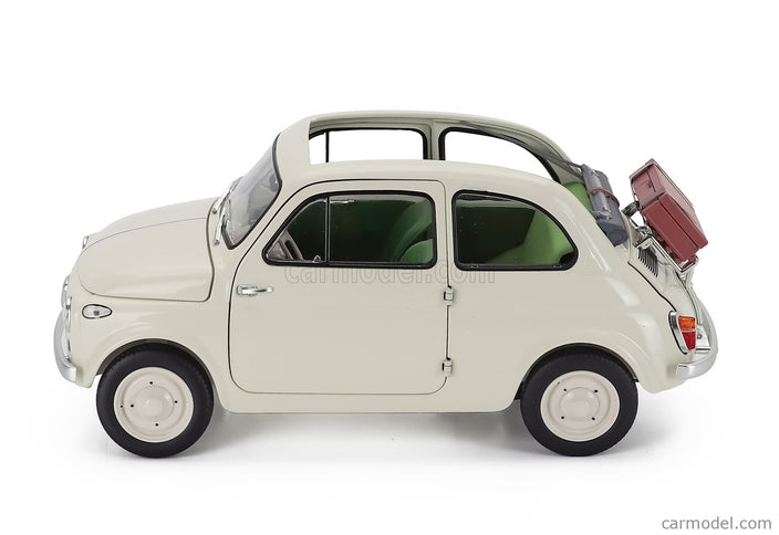 Fiat Nuova 500 Open Roof 1957 1:18 Kyosho biela