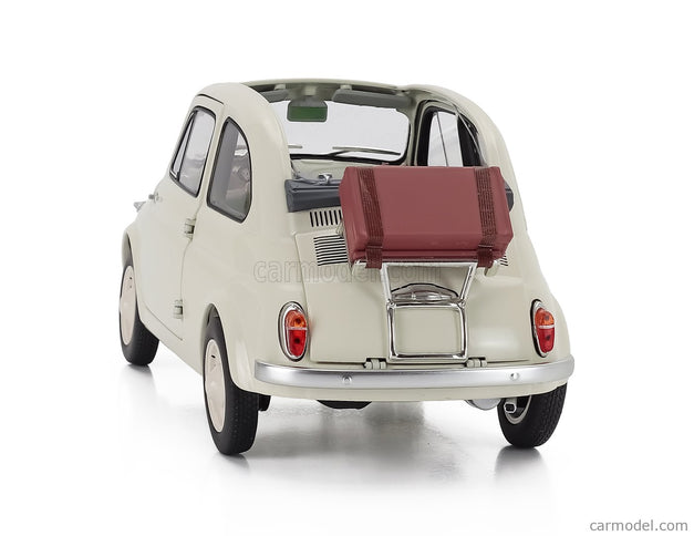 Fiat Nuova 500 Open Roof 1957 1:18 Kyosho biela