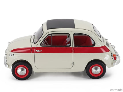 Fiat 500 Sport 1958 1:18 Kyosho biela červená