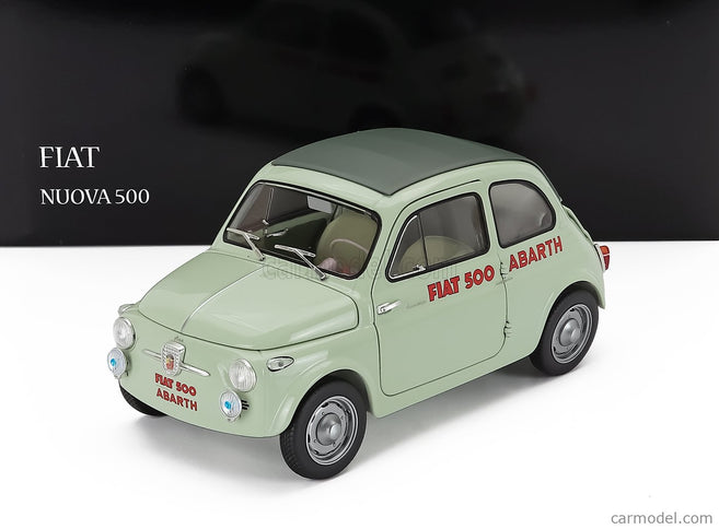 Fiat 500 Abarth Record 1958 1:18 Kyosho zelená