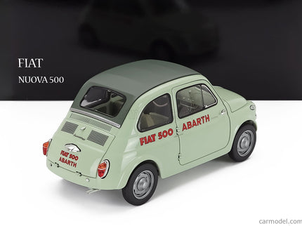 Fiat 500 Abarth Record 1958 1:18 Kyosho zelená