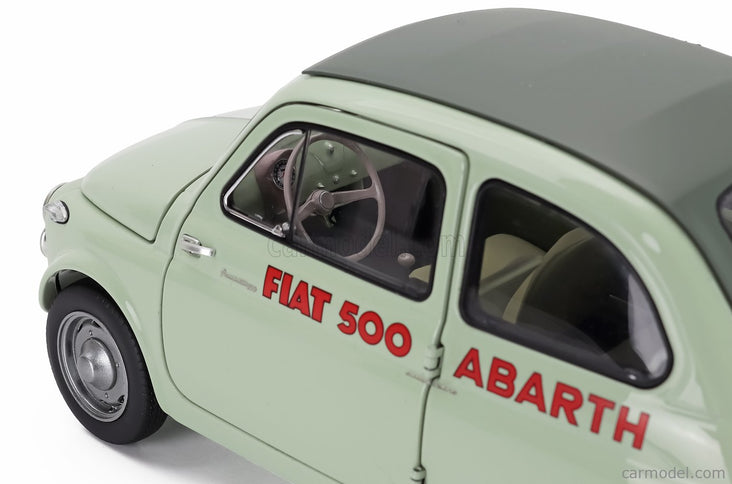Fiat 500 Abarth Record 1958 1:18 Kyosho zelená