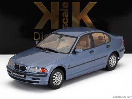 BMW 3-SERIES (E46) 1999 1:18 KK Scale svetlomodrá metalická