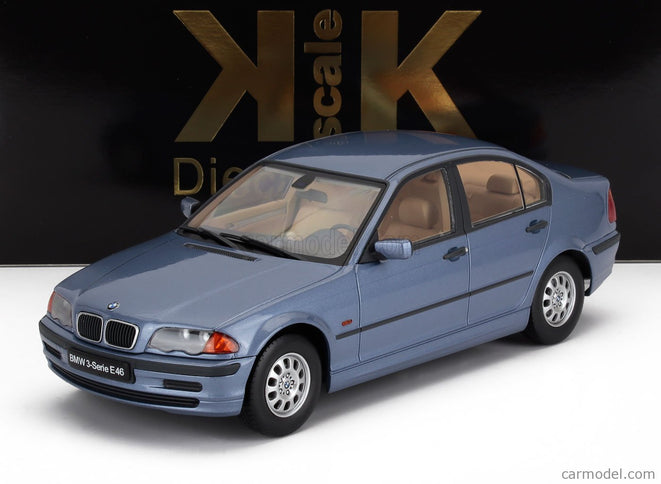 BMW 3-SERIES (E46) 1999 1:18 KK Scale svetlomodrá metalická