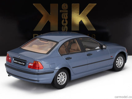 BMW 3-SERIES (E46) 1999 1:18 KK Scale svetlomodrá metalická
