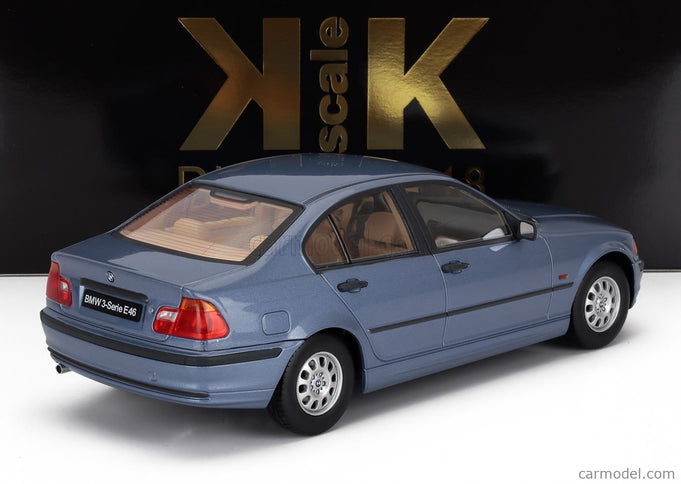 BMW 3-SERIES (E46) 1999 1:18 KK Scale svetlomodrá metalická