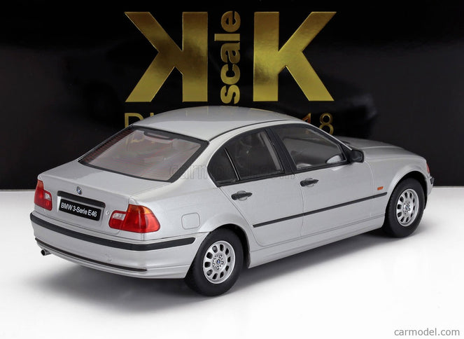 BMW 3-SERIES (E46) 1999 1:18 KK Scale strieborná