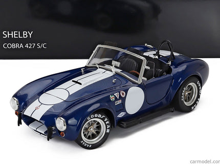 Ford Shelby Cobra 427 S/C Spider 1962 1:18 Kyosho modrá biela