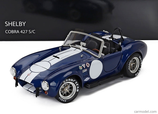 Ford Shelby Cobra 427 S/C Spider 1962 1:18 Kyosho modrá biela