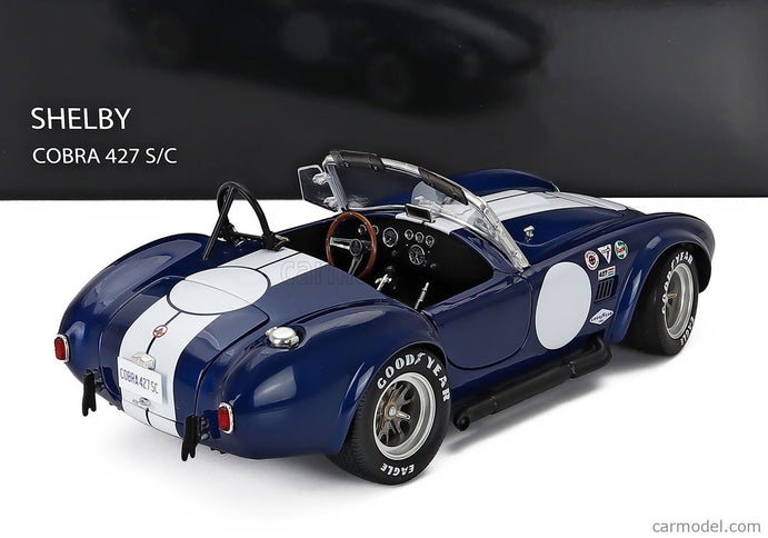 Ford Shelby Cobra 427 S/C Spider 1962 1:18 Kyosho modrá biela
