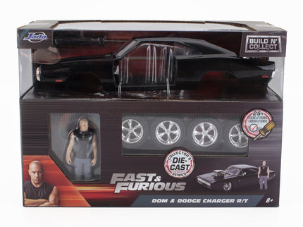 DODGE | DOM'S DODGE CHARGER R/T 1970 - WITH FIGURE DOMINIC TORETTO - FAST & FURIOUS | MATT BLACK