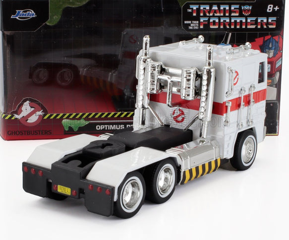 FREIGHTLINER | FLT86 TRACTOR TRUCK GHOSTBUSTERS OPTIMUS PRIME TRANSFORMERS 3-ASSI 1984 | WHITE RED