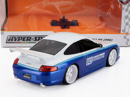 PORSCHE | 911 996 GT3 TOYO TIRES N 845 RACING COUPE 1999 | WHITE BLUE