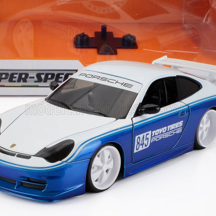 PORSCHE | 911 996 GT3 TOYO TIRES N 845 RACING COUPE 1999 | WHITE BLUE