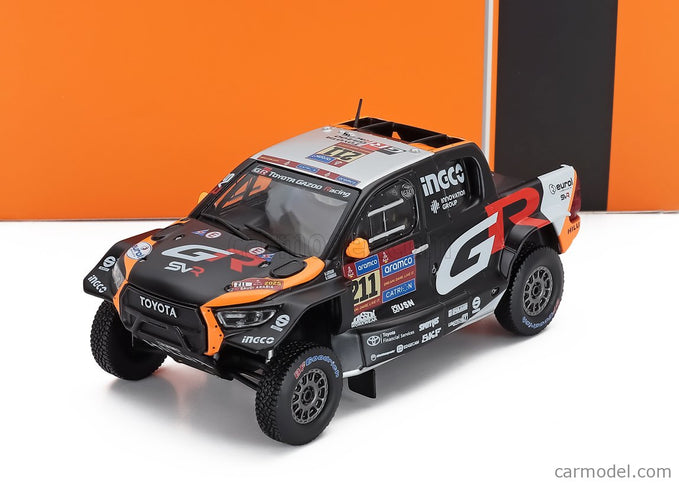 Toyota Hilux GR Dkr EVO T1+ Team Gazoo Racing N°211 Rally Dakar 2025 Henk Lategan - Brett Cummings 1:43 IXO Models čierna