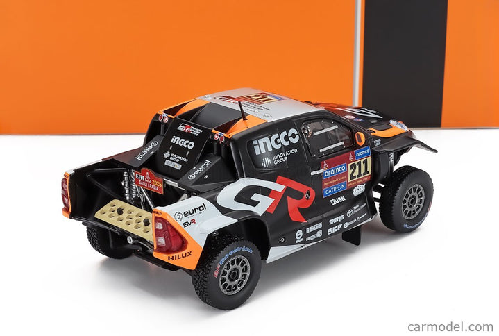 Toyota Hilux GR Dkr EVO T1+ Team Gazoo Racing N°211 Rally Dakar 2025 Henk Lategan - Brett Cummings 1:43 IXO Models čierna