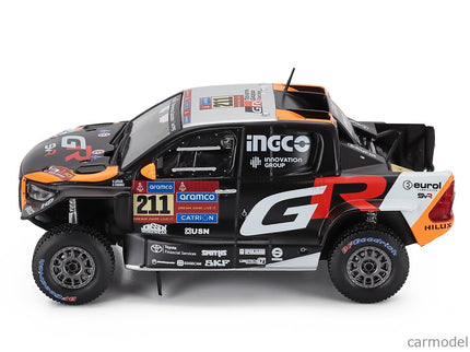 Toyota Hilux GR Dkr EVO T1+ Team Gazoo Racing N°211 Rally Dakar 2025 Henk Lategan - Brett Cummings 1:43 IXO Models čierna
