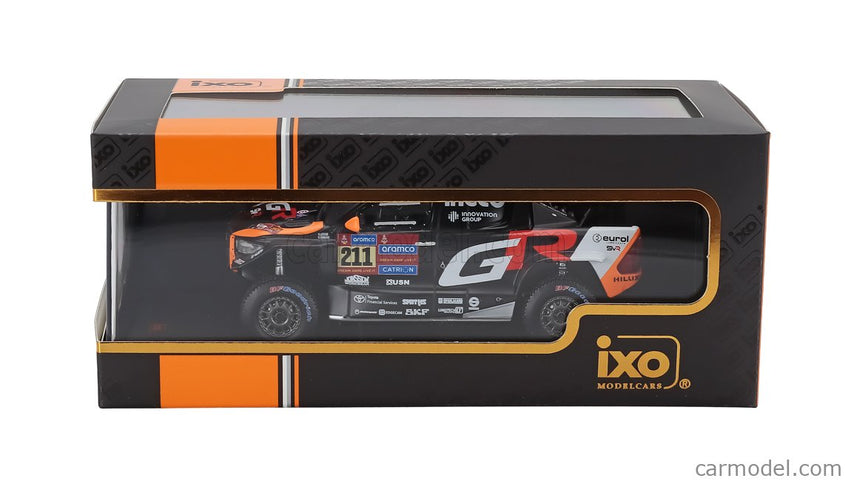Toyota Hilux GR Dkr EVO T1+ Team Gazoo Racing N°211 Rally Dakar 2025 Henk Lategan - Brett Cummings 1:43 IXO Models čierna