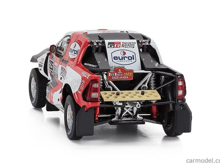 Toyota Hilux GR Dkr EVO T1+ Team Gazoo Racing N°225 Rally Dakar 2022 Henk Lategan - Brett Cummings 1:43 IXO Models biela červená čierna