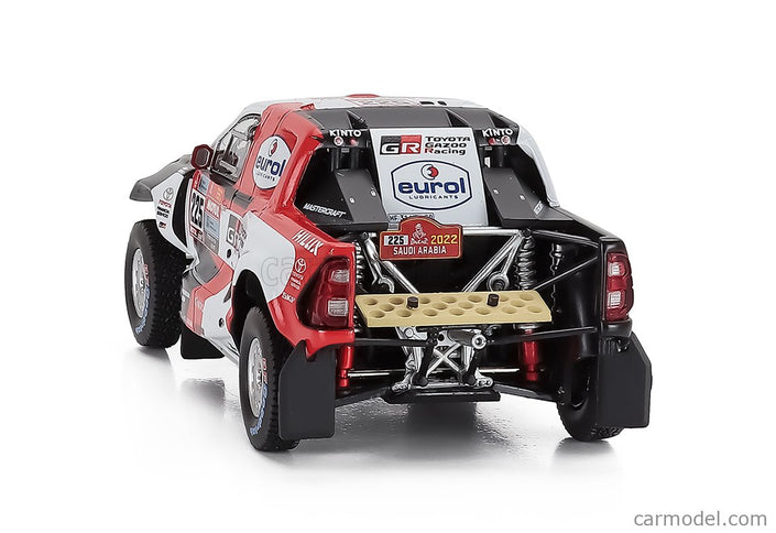 Toyota Hilux GR Dkr EVO T1+ Team Gazoo Racing N°225 Rally Dakar 2022 Henk Lategan - Brett Cummings 1:43 IXO Models biela červená čierna