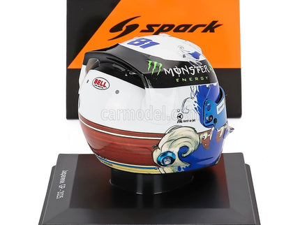 Bell Helmet Helma F1 Oscar Piastri Team Mclaren N°81 3. Miesto Japan GP 2025 1:5 Spark Model modrá biela