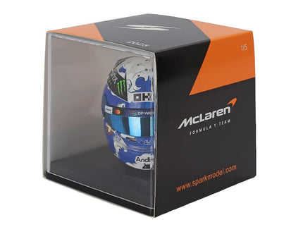Bell Helmet Helma F1 Oscar Piastri Team Mclaren N°81 3. Miesto Japan GP 2025 1:5 Spark Model modrá biela