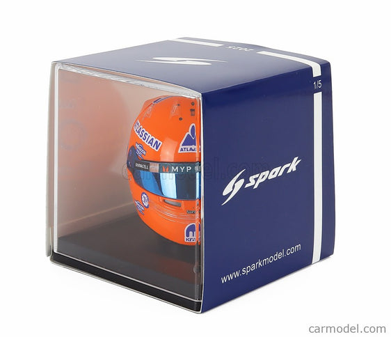 Bell Helmet Helma F1 Alex Albon Team Atlassian Williams Racing N°23 Miami GP 2025 1:5 Spark Model oranžová