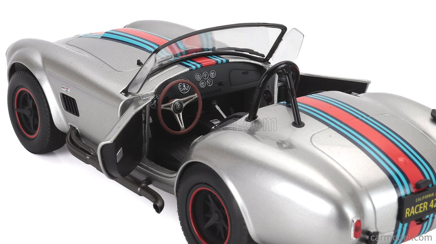 Ford Shelby Cobra Spider 427 Mkii Solido Works 1965 1:18 Solido strieborná