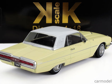 Ford Thunderbird Cabriolet Hard-Top Closed 1966 1:18 KK Scale žltá biela