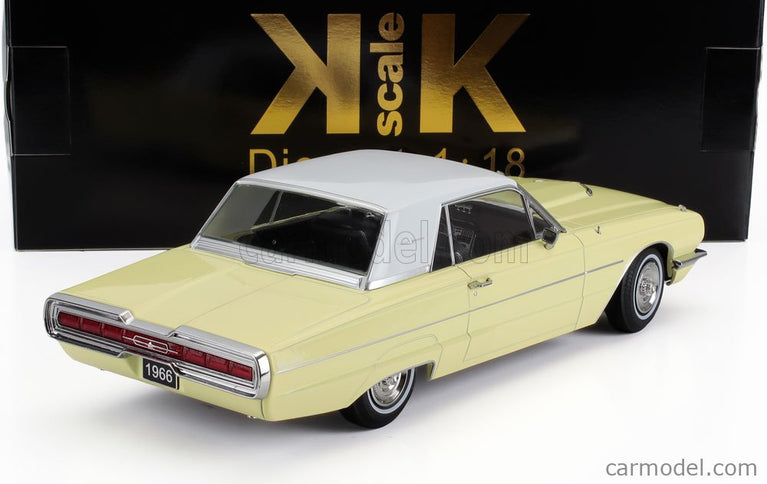 Ford Thunderbird Cabriolet Hard-Top Closed 1966 1:18 KK Scale žltá biela