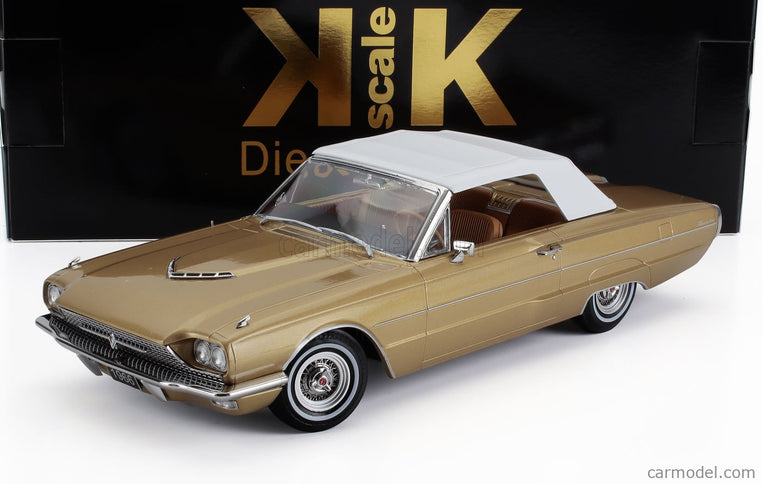 Ford Thunderbird Cabriolet Open 1966 1:18 KK Scale zlatá