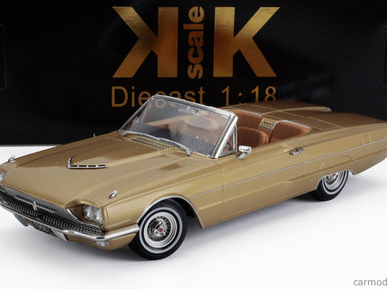 Ford Thunderbird Cabriolet Open 1966 1:18 KK Scale zlatá