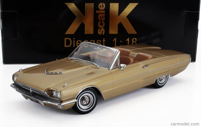 Ford Thunderbird Cabriolet Open 1966 1:18 KK Scale zlatá