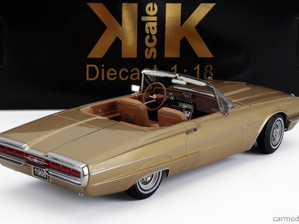 Ford Thunderbird Cabriolet Open 1966 1:18 KK Scale zlatá