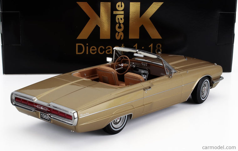 Ford Thunderbird Cabriolet Open 1966 1:18 KK Scale zlatá