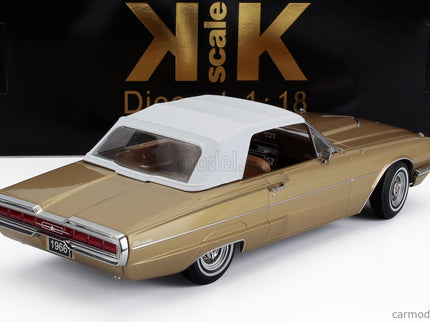 Ford Thunderbird Cabriolet Open 1966 1:18 KK Scale zlatá