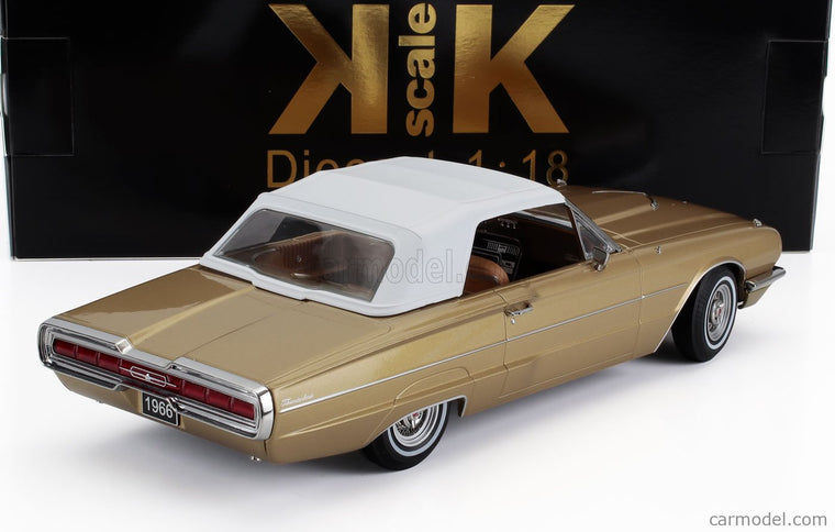 Ford Thunderbird Cabriolet Open 1966 1:18 KK Scale zlatá