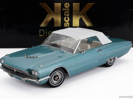 Ford Thunderbird Cabriolet Open 1966 1:18 KK Scale svetlomodrá