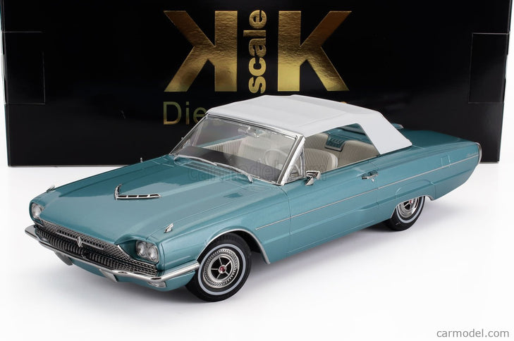 Ford Thunderbird Cabriolet Open 1966 1:18 KK Scale svetlomodrá