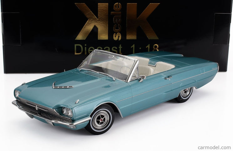 Ford Thunderbird Cabriolet Open 1966 1:18 KK Scale svetlomodrá