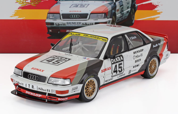 AUDI | V8 QUATTRO TEAM AZR N 45 CHAMPION DTM SEASON 1991 FRANK BIELA | WHITE RED BLACK