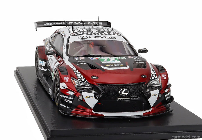Lexus RC F GT3 5.0L V8 Team Akkodis Asp N°78 24h Le Mans 2025 Finn Gehrsitz - Jack Hawksworth - Arnold Robin 1:18 Spark Model červená biela čierna