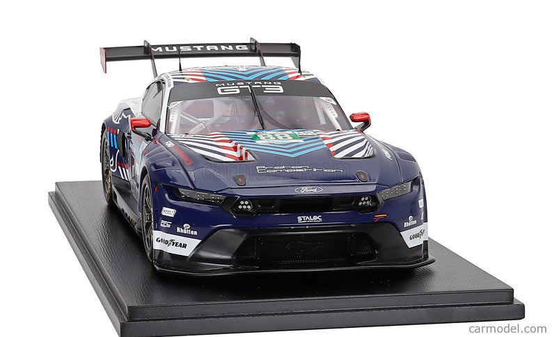 Ford Mustang GT3 5.4L V8 Team Proton Competition N°88 24h Le Mans 2025 Stefano Gattuso - Giammarco Levorato - Dennis Olsen 1:18 Spark Model čierna biela