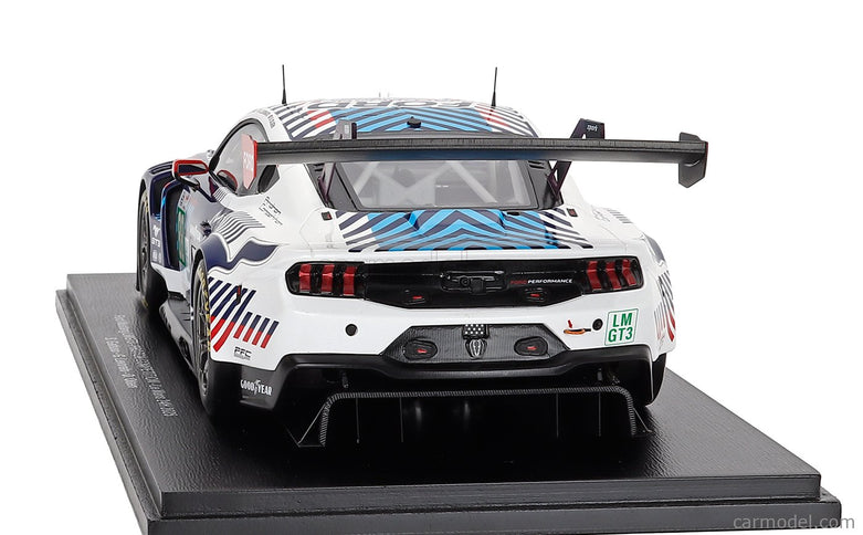 Ford Mustang GT3 5.4L V8 Team Proton Competition N°88 24h Le Mans 2025 Stefano Gattuso - Giammarco Levorato - Dennis Olsen 1:18 Spark Model čierna biela