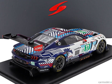 Ford Mustang GT3 5.4L V8 Team Proton Competition N°77 24h Le Mans 2025 Ben Barker - Bernardo Sousa - Ben Tuck 1:18 Spark Model biela čierna